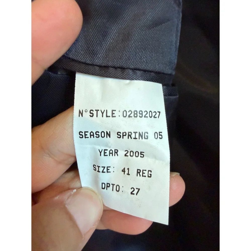Brooks Brothers 346 Mens 41R Navy Blue Wool Silk Linen Blazer Lined